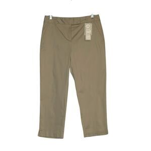 Charter Club beige classic fit capri pants size 6
